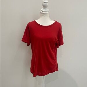 Madewell Red Short Sleeve Crewneck Tee